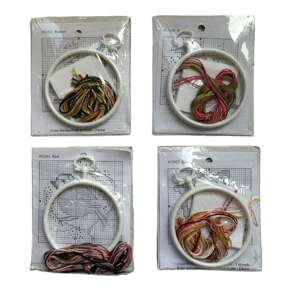 Cross-Stitch Craft Kits - Set Of 4 - Picture 2 of 8